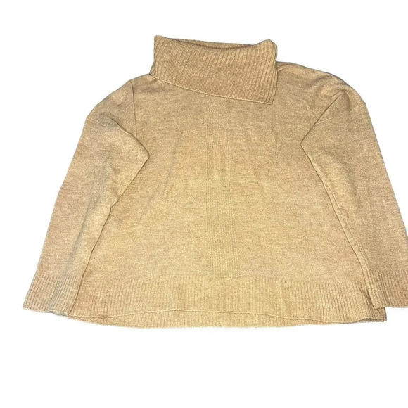 Banana Republic Women's XL Camel Brown‎ Long Sleeve Pullover Cowl Neck Sweater - Picture 1 of 3